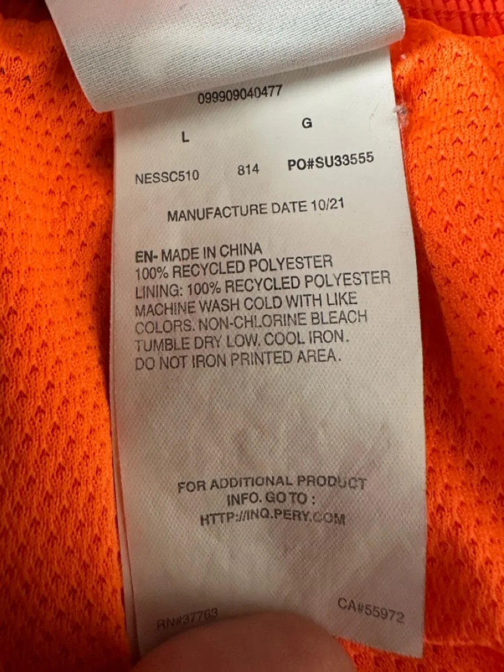 Nike Swim Men’s Large Orange & Gray Swim Trunks Lined Board Shorts Quick Dry